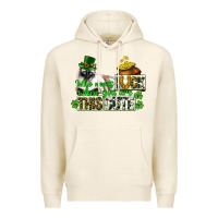 Tofu St. Patrick's cat who needs luck when you are this Premium Hoodie - CowGirlArtShop