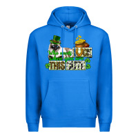 True Royal St. Patrick's cat who needs luck when you are this Premium Hoodie - CowGirlArtShop