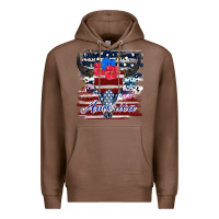 Chestnut bull skull america Premium Hoodie - JahusDesignShop
