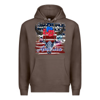 Coffee bull skull america Premium Hoodie - JahusDesignShop