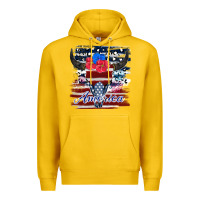 Lemon bull skull america Premium Hoodie - JahusDesignShop
