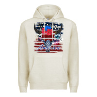 Oatmeal Heather bull skull america Premium Hoodie - JahusDesignShop