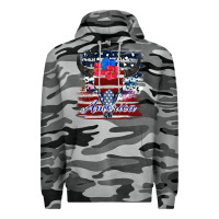 Slate Camo bull skull america Premium Hoodie - JahusDesignShop