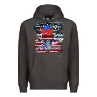 Smoke bull skull america Premium Hoodie - JahusDesignShop