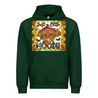 Forest Green Just A Little Moody Urban Hoodie - CowhideDigitalArt