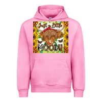 Fuchsia Pink Just A Little Moody Urban Hoodie - CowhideDigitalArt