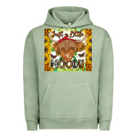 Pigment Oil Green Just A Little Moody Urban Hoodie - CowhideDigitalArt