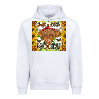 White Just A Little Moody Urban Hoodie - CowhideDigitalArt