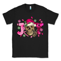 Black Pink Christmas Joy skeleton Classic Tee - NancyCooperArtShop