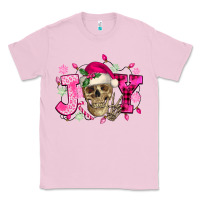 Bubblegum Pink Pink Christmas Joy skeleton Classic Tee - NancyCooperArtShop