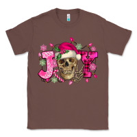 Chestnut Pink Christmas Joy skeleton Classic Tee - NancyCooperArtShop