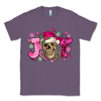 Lavender Pink Christmas Joy skeleton Classic Tee - NancyCooperArtShop