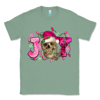 Sage Pink Christmas Joy skeleton Classic Tee - NancyCooperArtShop