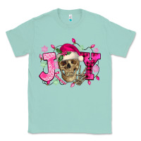 Seafoam Pink Christmas Joy skeleton Classic Tee - NancyCooperArtShop