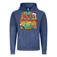Vintage Denim she works willingly with her hands teacher Vintage Hoodie - NancyCooperArtShop