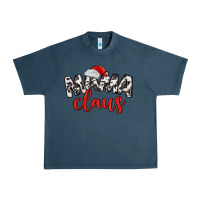 Midnight Navy Mama Claus Urban Heavy Tee - MaliasSmallBusiness