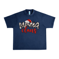 Navy Mama Claus Urban Heavy Tee - MaliasSmallBusiness