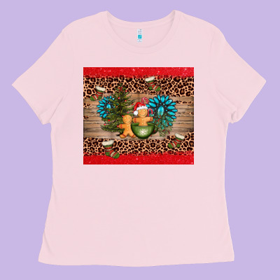 Christmas Trees Gemstone Ladies Tee Designed By Adodesignshop