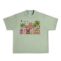 Oil Green hello summer Urban Heavy Tee - JahusDesignShop