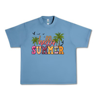 Pebble Blue hello summer Urban Heavy Tee - JahusDesignShop