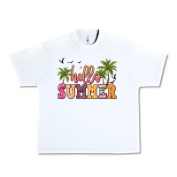White hello summer Urban Heavy Tee - JahusDesignShop