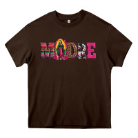 Chocolate Brown madre our lady of guadalupe Heavy Core Tee - Artiststas