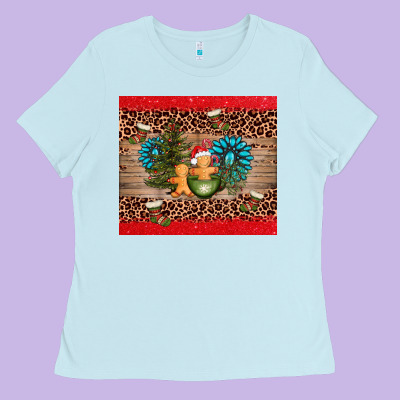 Christmas Trees Gemstone Ladies Tee Designed By Adodesignshop