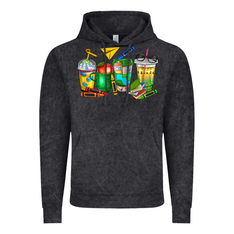 Teacher Coffee Cups Vintage Hoodie by NancyCooperArtShop | Teevron