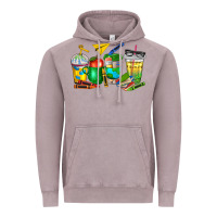 Vintage Zinc teacher coffee cups Vintage Hoodie - NancyCooperArtShop