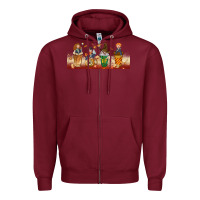 Burgundy wizards coffee cups Zipper Hoodie - TumblerDesignByShophia
