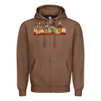 Chestnut wizards coffee cups Zipper Hoodie - TumblerDesignByShophia