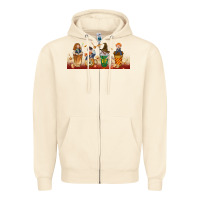 Sandshell wizards coffee cups Zipper Hoodie - TumblerDesignByShophia