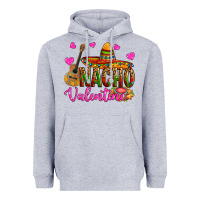 Heather Grey nacho valentine Heavyweight Hoodie - OliviaCreatesArt