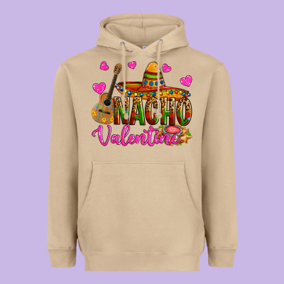 Nacho Valentine Heavyweight Hoodie Designed By Oliviacreatesart