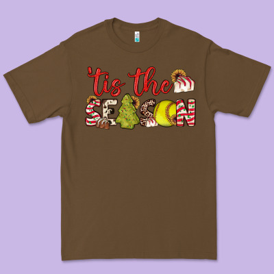 Tis The Season Softball Little Debbie Tree Cakes Premium Tee Designed By Jahusdesignshop