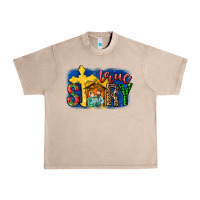French Oak True Story Holy Family Urban Heavy Tee - MaliasSmallBusiness