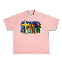 Salmon True Story Holy Family Urban Heavy Tee - MaliasSmallBusiness