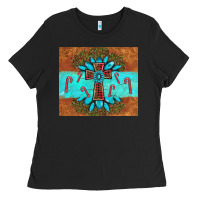 Black christmas cross gemstone Ladies Tee - AdoDesignShop