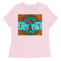 Bubblegum Pink christmas cross gemstone Ladies Tee - AdoDesignShop