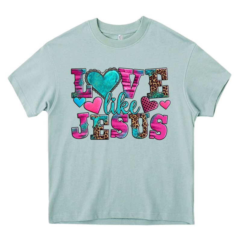 Love Like Jesus Valentine's Day Heavy Core Tee by AdoDesignShop | Teevron