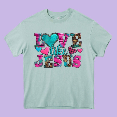 Love Like Jesus Valentine's Day Heavy Core Tee Designed By Adodesignshop