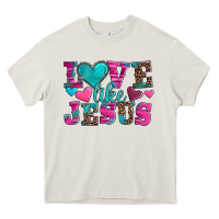 Cream love like jesus valentine's day Heavy Core Tee - AdoDesignShop