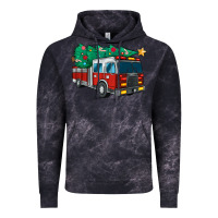 Cloud Black christmas fire truck Vintage Hoodie - MaliasSmallBusiness