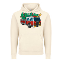 Vintage Artic christmas fire truck Vintage Hoodie - MaliasSmallBusiness