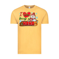 Vintage Mustard i love being a nana Vintage Tee - MaliasSmallBusiness