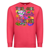 Cardinal this girl needs a drink Premium Sweatshirt - OliviaCreatesArt