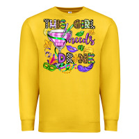 Lemon this girl needs a drink Premium Sweatshirt - OliviaCreatesArt