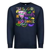 Navy this girl needs a drink Premium Sweatshirt - OliviaCreatesArt