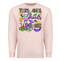Pale Pink this girl needs a drink Premium Sweatshirt - OliviaCreatesArt