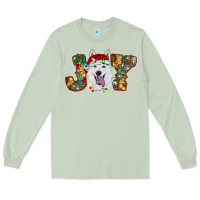 Matcha white shepherd christmas joy Long Sleeve Tee - RanaPortraitStore